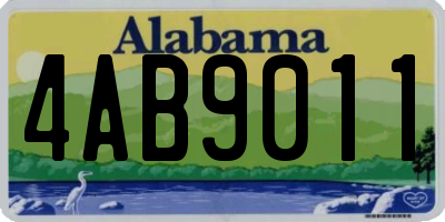 AL license plate 4AB9011