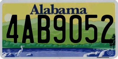 AL license plate 4AB9052