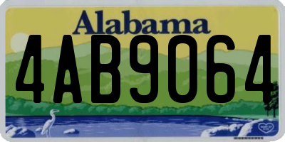 AL license plate 4AB9064