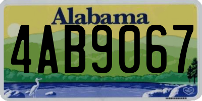 AL license plate 4AB9067