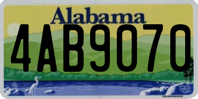 AL license plate 4AB9070