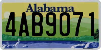AL license plate 4AB9071