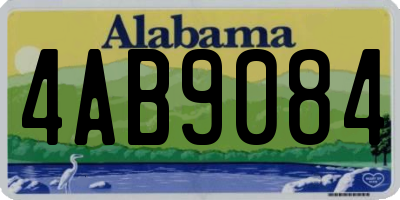AL license plate 4AB9084