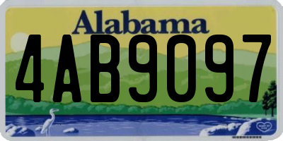AL license plate 4AB9097