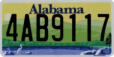 AL license plate 4AB9117