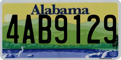 AL license plate 4AB9129