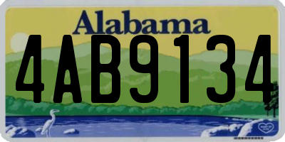 AL license plate 4AB9134