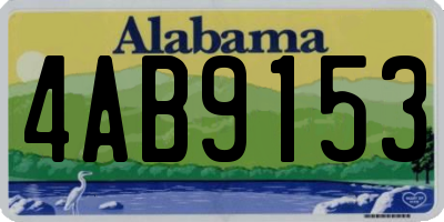 AL license plate 4AB9153
