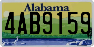AL license plate 4AB9159
