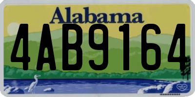 AL license plate 4AB9164