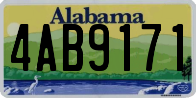 AL license plate 4AB9171