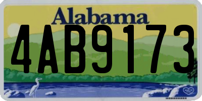 AL license plate 4AB9173
