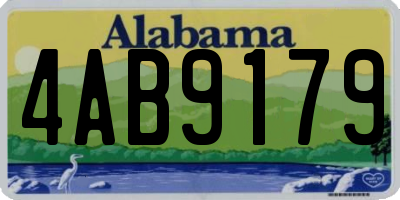 AL license plate 4AB9179