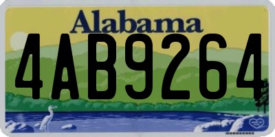 AL license plate 4AB9264