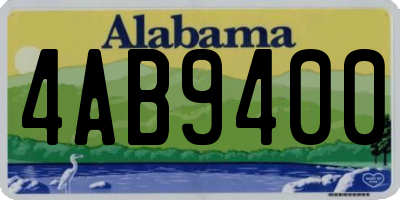 AL license plate 4AB9400