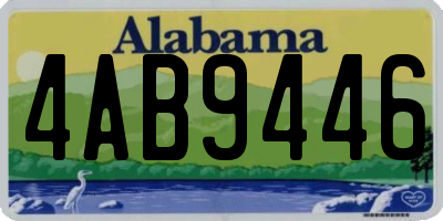 AL license plate 4AB9446