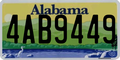 AL license plate 4AB9449