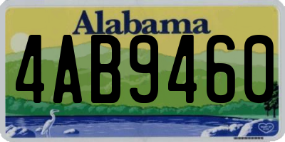 AL license plate 4AB9460
