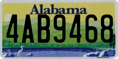 AL license plate 4AB9468
