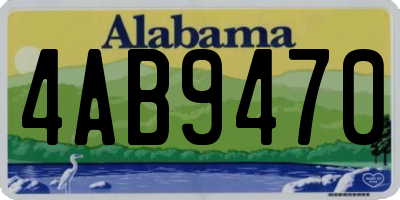 AL license plate 4AB9470