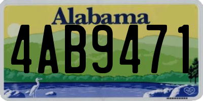 AL license plate 4AB9471