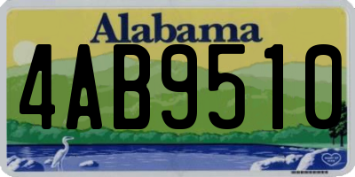 AL license plate 4AB9510