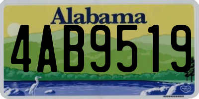 AL license plate 4AB9519