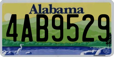 AL license plate 4AB9529