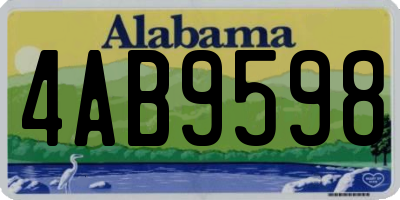 AL license plate 4AB9598