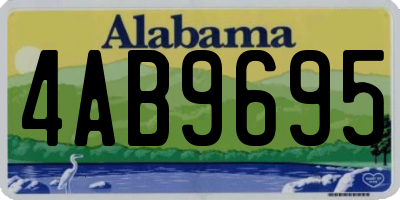 AL license plate 4AB9695
