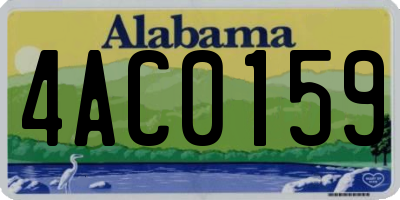 AL license plate 4AC0159