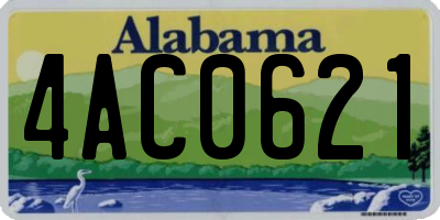 AL license plate 4AC0621
