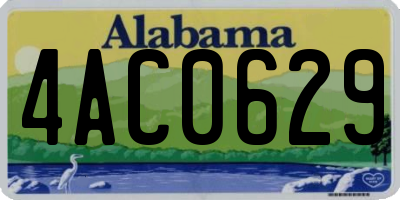 AL license plate 4AC0629