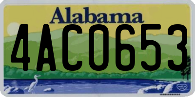 AL license plate 4AC0653