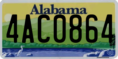 AL license plate 4AC0864