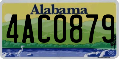 AL license plate 4AC0879