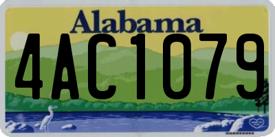 AL license plate 4AC1079