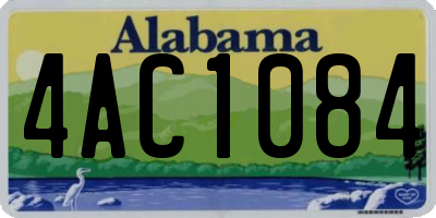 AL license plate 4AC1084
