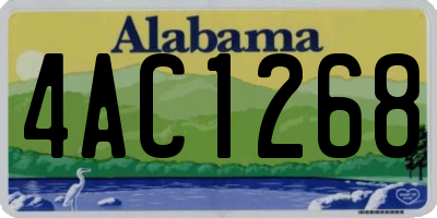 AL license plate 4AC1268