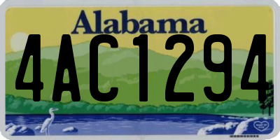 AL license plate 4AC1294