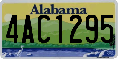 AL license plate 4AC1295