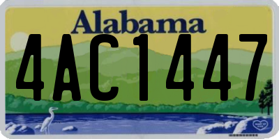 AL license plate 4AC1447