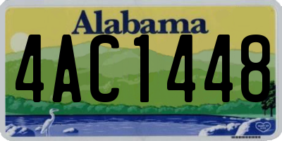 AL license plate 4AC1448
