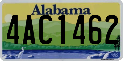 AL license plate 4AC1462