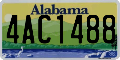 AL license plate 4AC1488