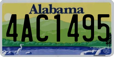 AL license plate 4AC1495
