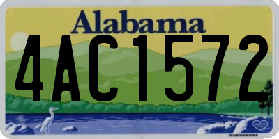 AL license plate 4AC1572