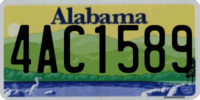 AL license plate 4AC1589