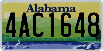 AL license plate 4AC1648