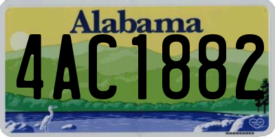 AL license plate 4AC1882